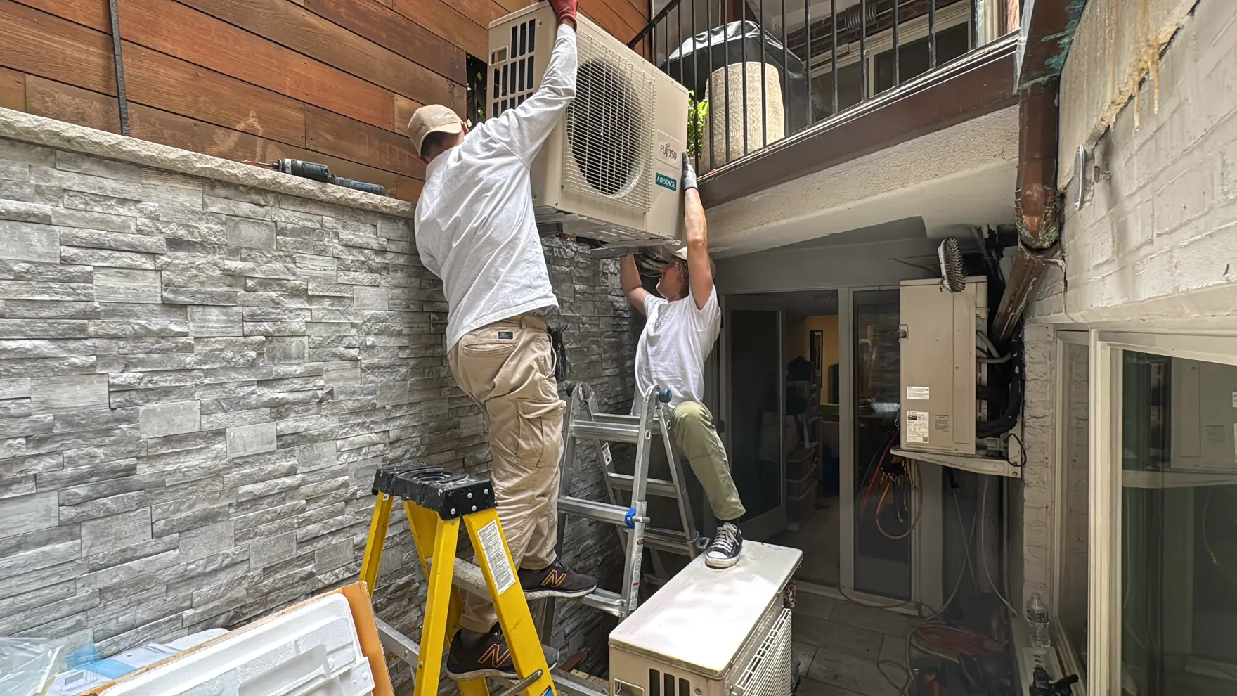 Completed residential HVAC project in NYC