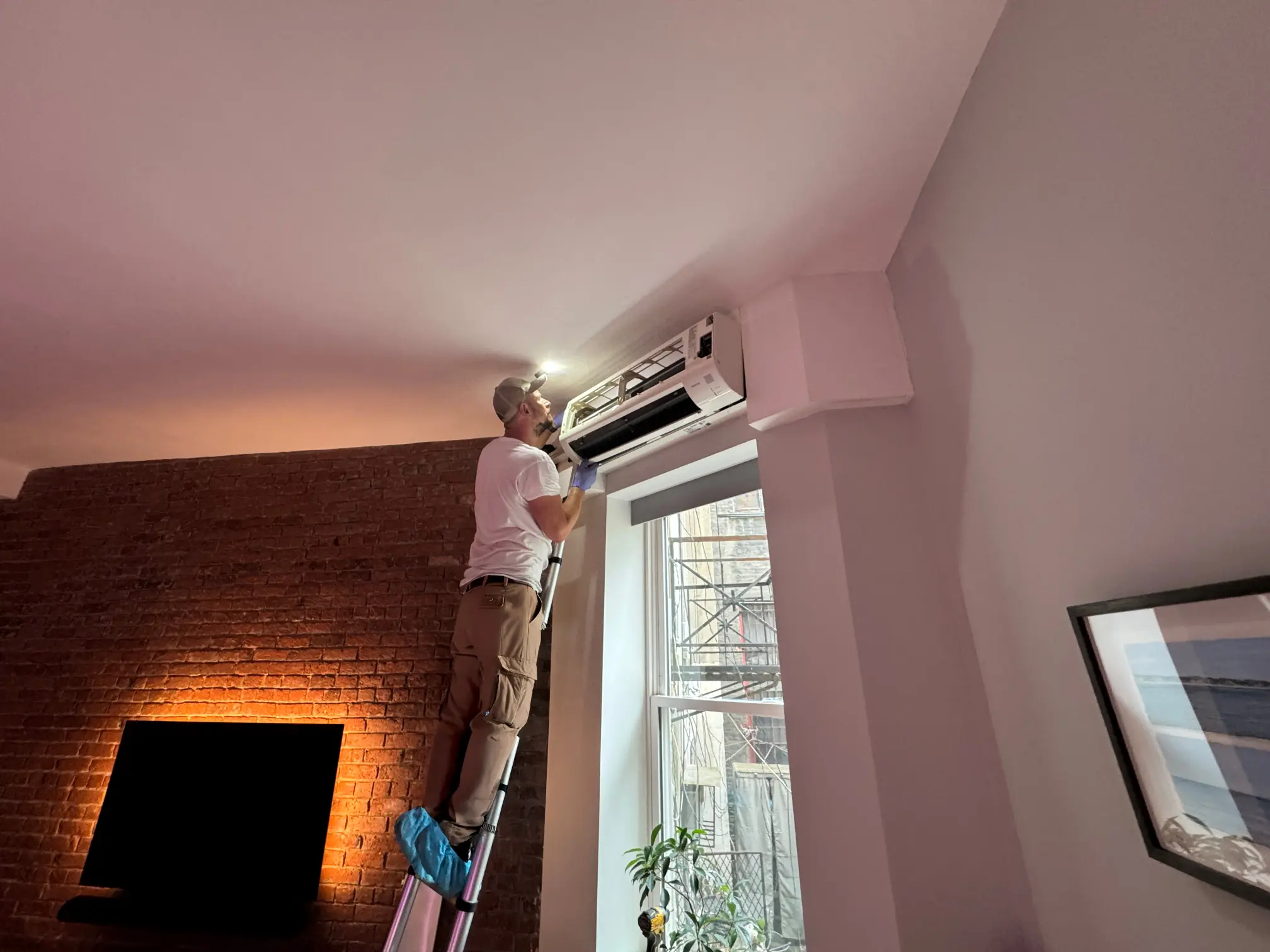 Completed residential HVAC project in NYC
